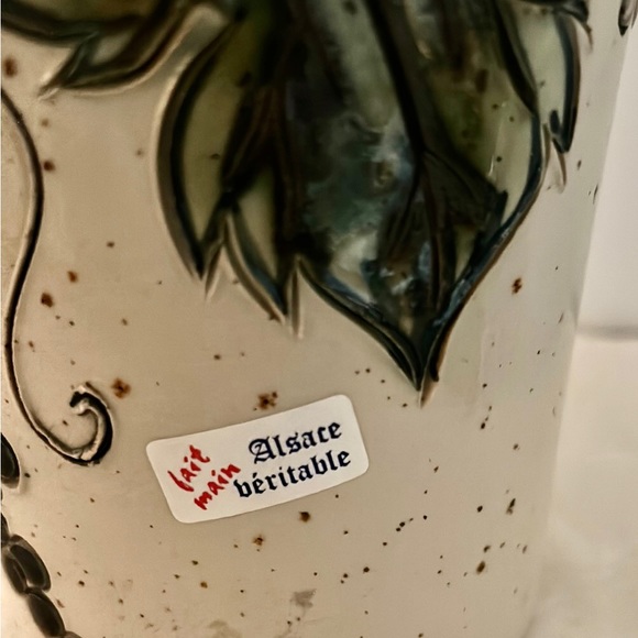 Hand made. Artisan French Pottery wine cooler/vase. Signed - Picture 4 of 9